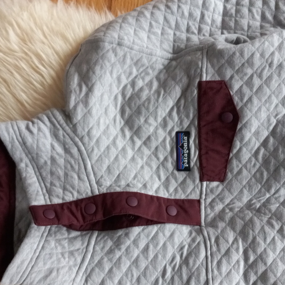 Patagonia Organic Cotton Quilt Snap-T Pullover sz M - Picture 3 of 5